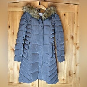 Cole Haan down parka in taupe